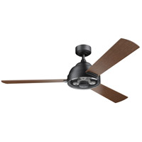 Kichler 300253DBK Pinion 60 inch Distressed Black with Auburn Stained Blades Ceiling Fan photo thumbnail