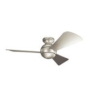 Kichler 330151ni Sola 44 Inch Brushed Nickel With Silver Blades Ceiling Fan