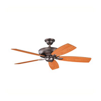 Kichler 339013obb Monarch Ii 52 Inch Oil Brushed Bronze With Walnut Blades Ceiling Fan