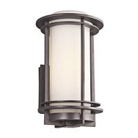 Kichler 49345AZFL Pacific Edge 1 Light 13 inch Architectural Bronze Outdoor Wall Mount in Fluorescent photo thumbnail
