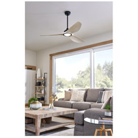 Kichler 300365sbk Imari 65 Inch Satin Black With Weathered White Walnut Blades Indoor Ceiling Fan