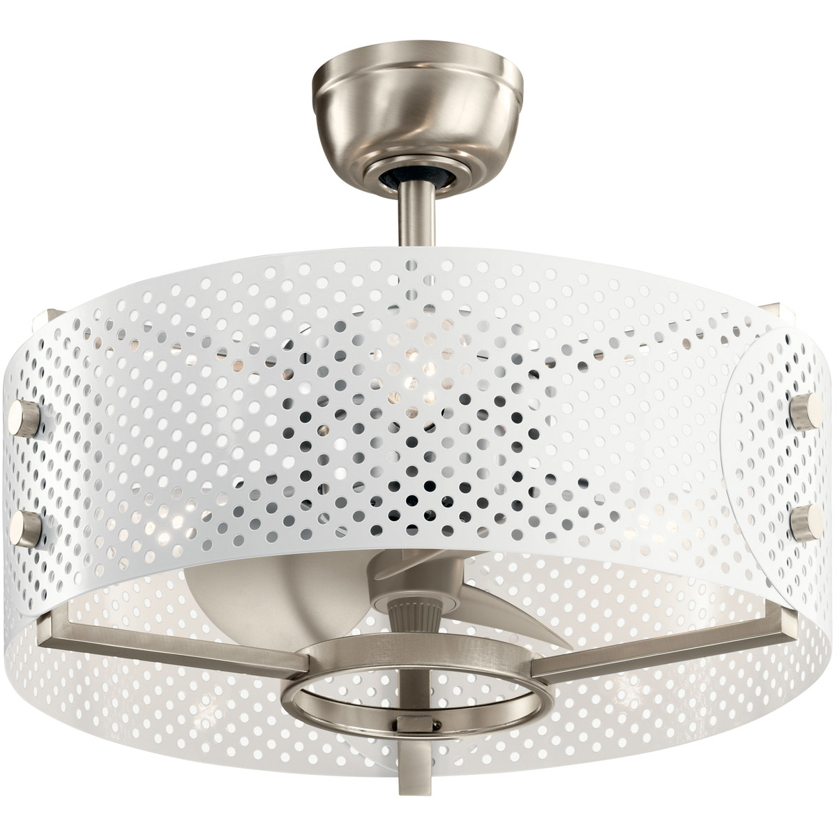 Kichler 300041BSS Eyrie 13 inch Brushed Stainless Steel with Silver Blades Ceiling Fan