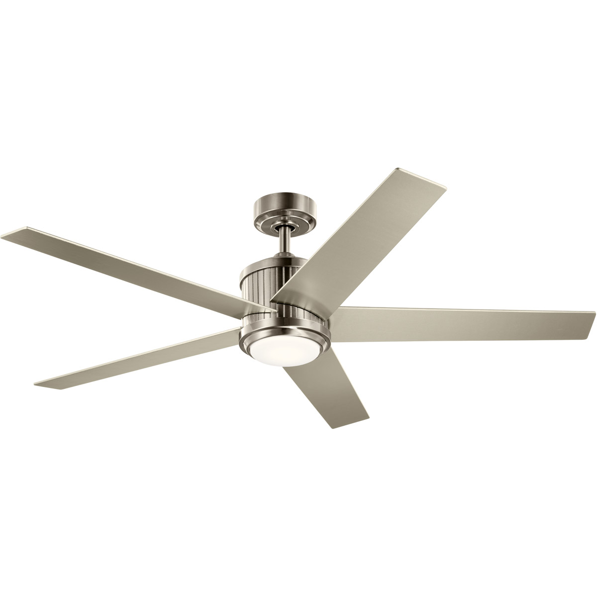 Kichler 300044BSS Brahm 56 inch Brushed Stainless Steel with Silver Blades Ceiling Fan