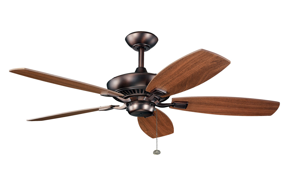 Kichler Lighting 300117OBB Canfield Indoor Ceiling Fan Oil ...