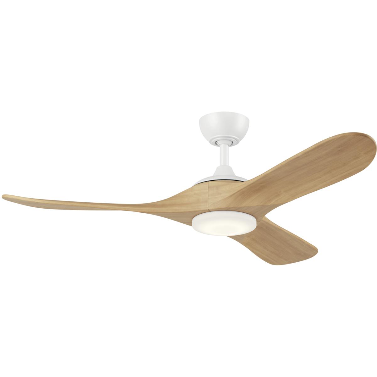 Kichler 310552MWH Mylo 52 inch Matte White with White Maple Blades Ceiling Fan
