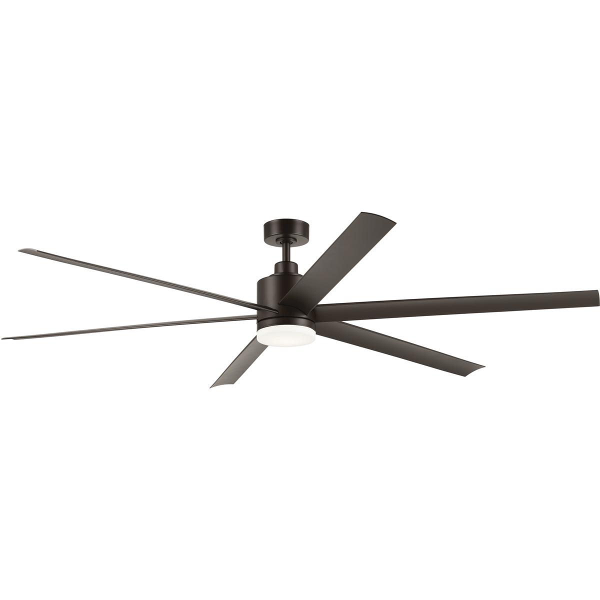 Kichler 80 Inch Loa Ceiling Fan Natural Body and Blades - Brown