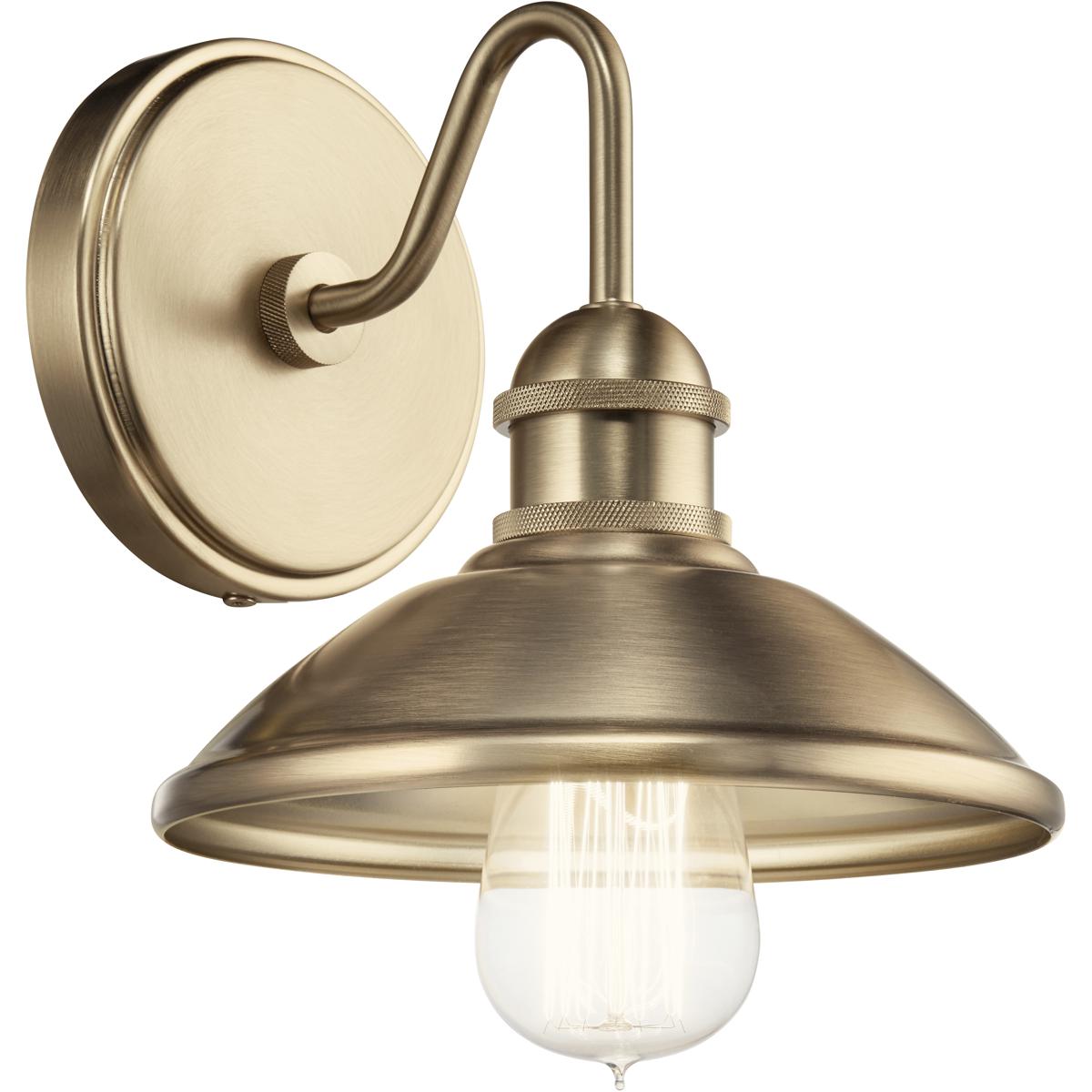 Kichler 45943CPZ Clyde 1 Light 7.5 inch Champagne Bronze Wall Sconce Wall Light