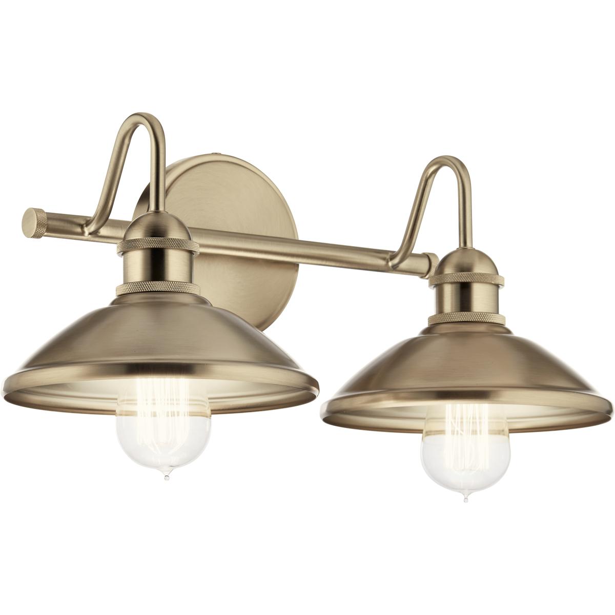 Kichler 45944CPZ Clyde 2 Light 17 inch Champagne Bronze Bath Vanity Light Wall Light