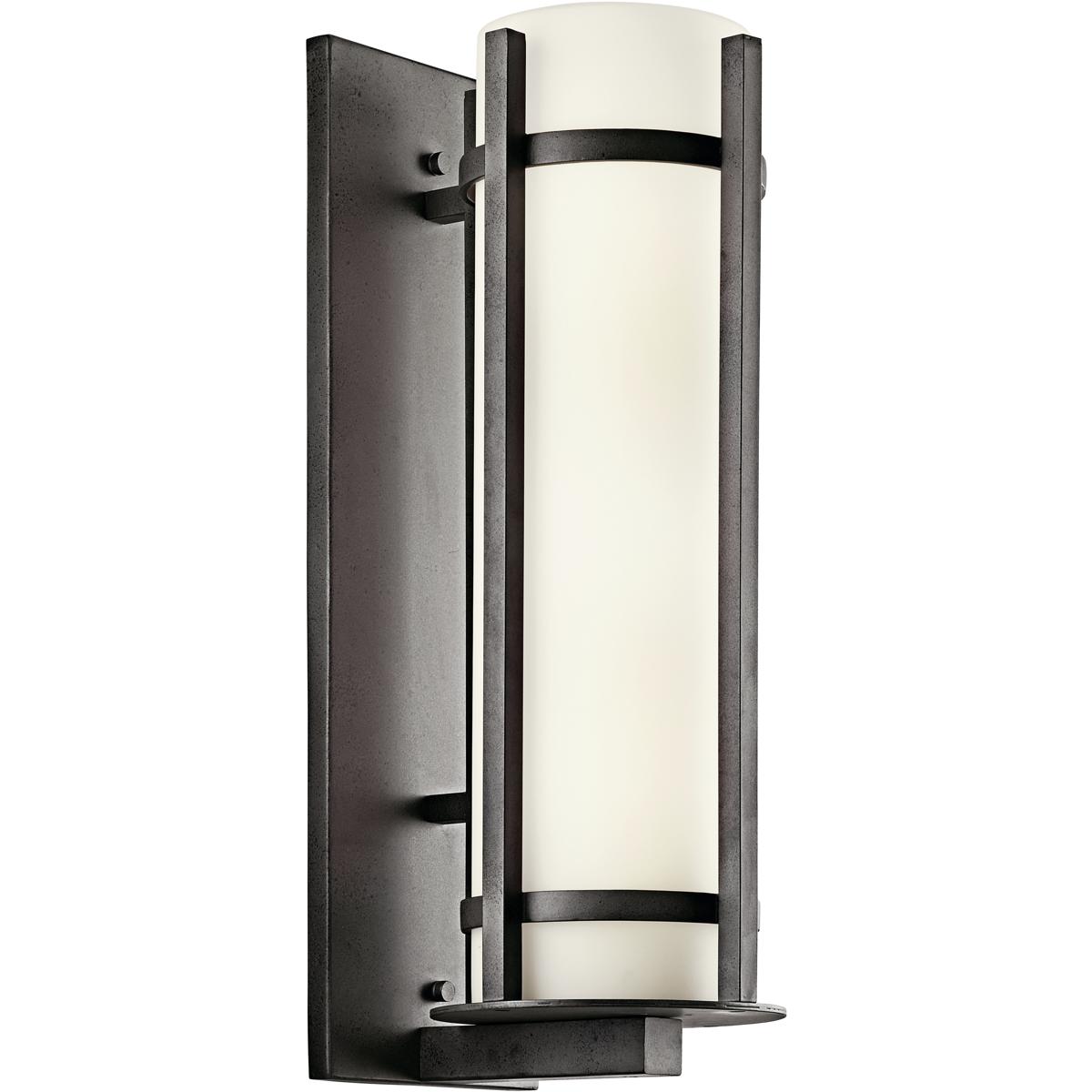 Kichler 49121AVI Camden 2 Light 23 inch Anvil Iron Outdoor Wall, Medium