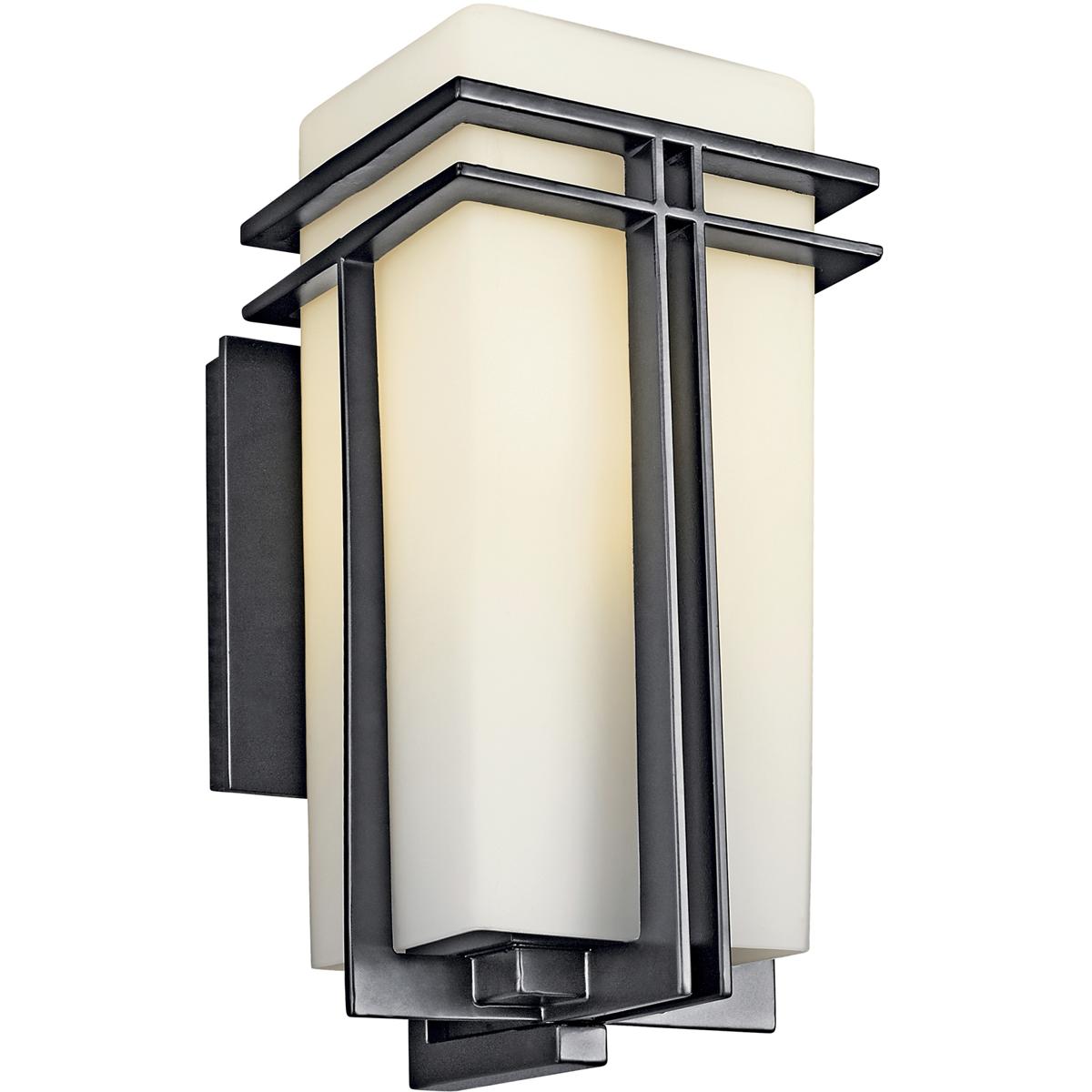 Kichler 49201BK Tremillo 1 Light 14 inch Black Outdoor Wall, Medium