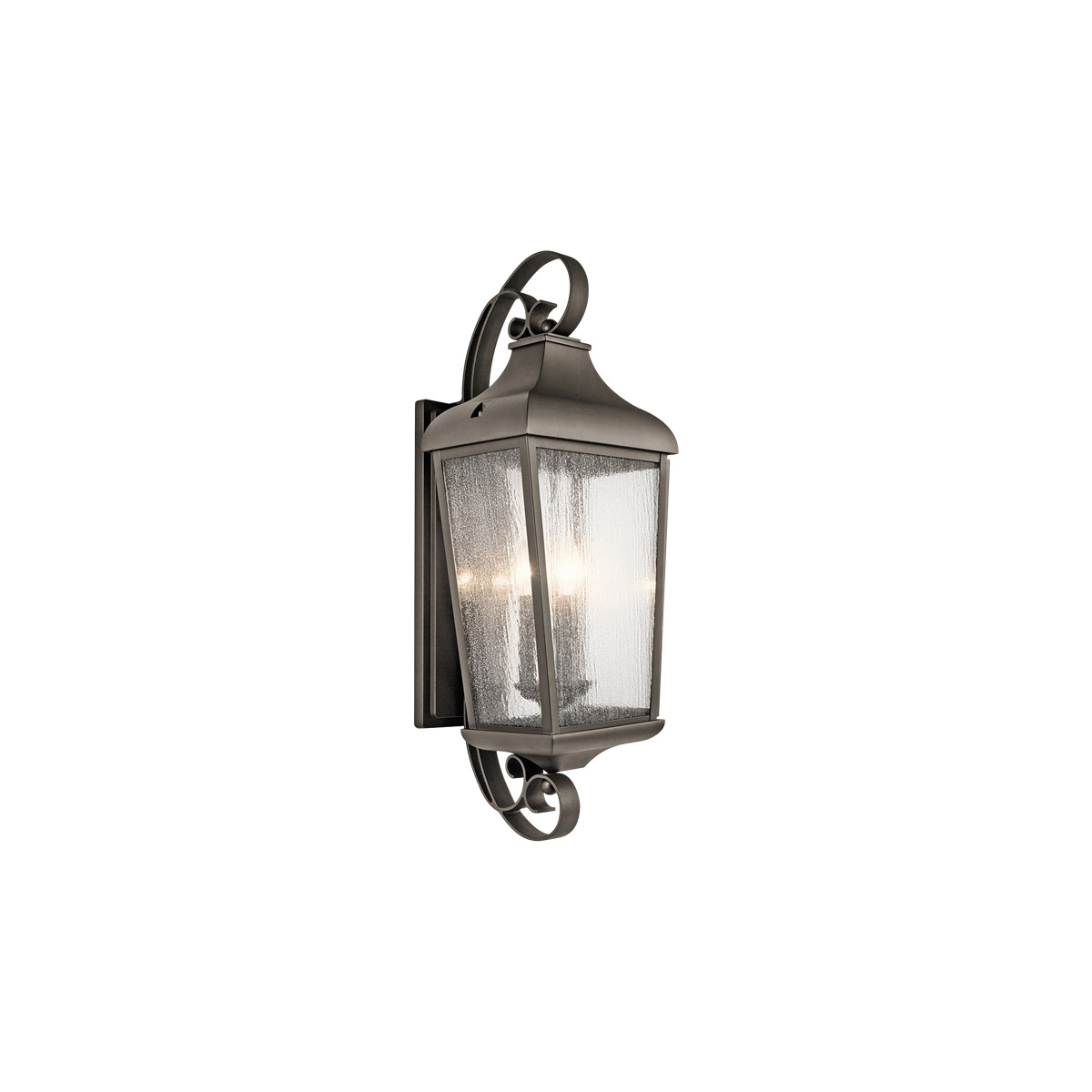 Kichler 49738OZ Forestdale 3 Light 31 inch Olde Bronze Outdoor Wall, X-Large