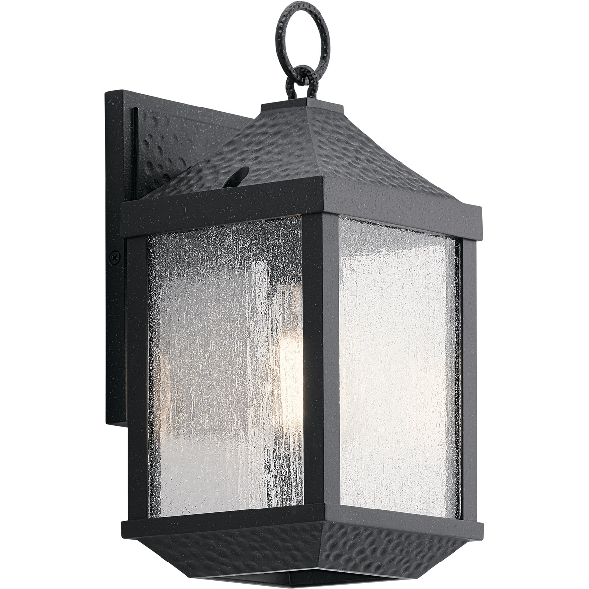 Kichler 49984DBK Springfield 1 Light 14 inch Distressed Black Outdoor Wall, Small