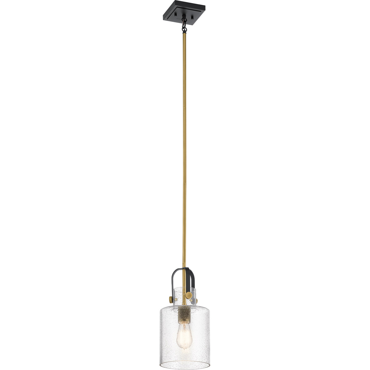 Kichler 52035NBR Kitner 1 Light 7 inch Natural Brass Pendant Ceiling Light