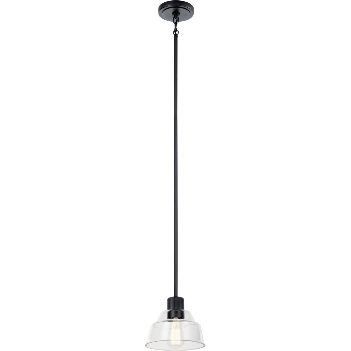 Kichler 52405BK Eastmont 1 Light 8 inch Black Mini Pendant Ceiling Light