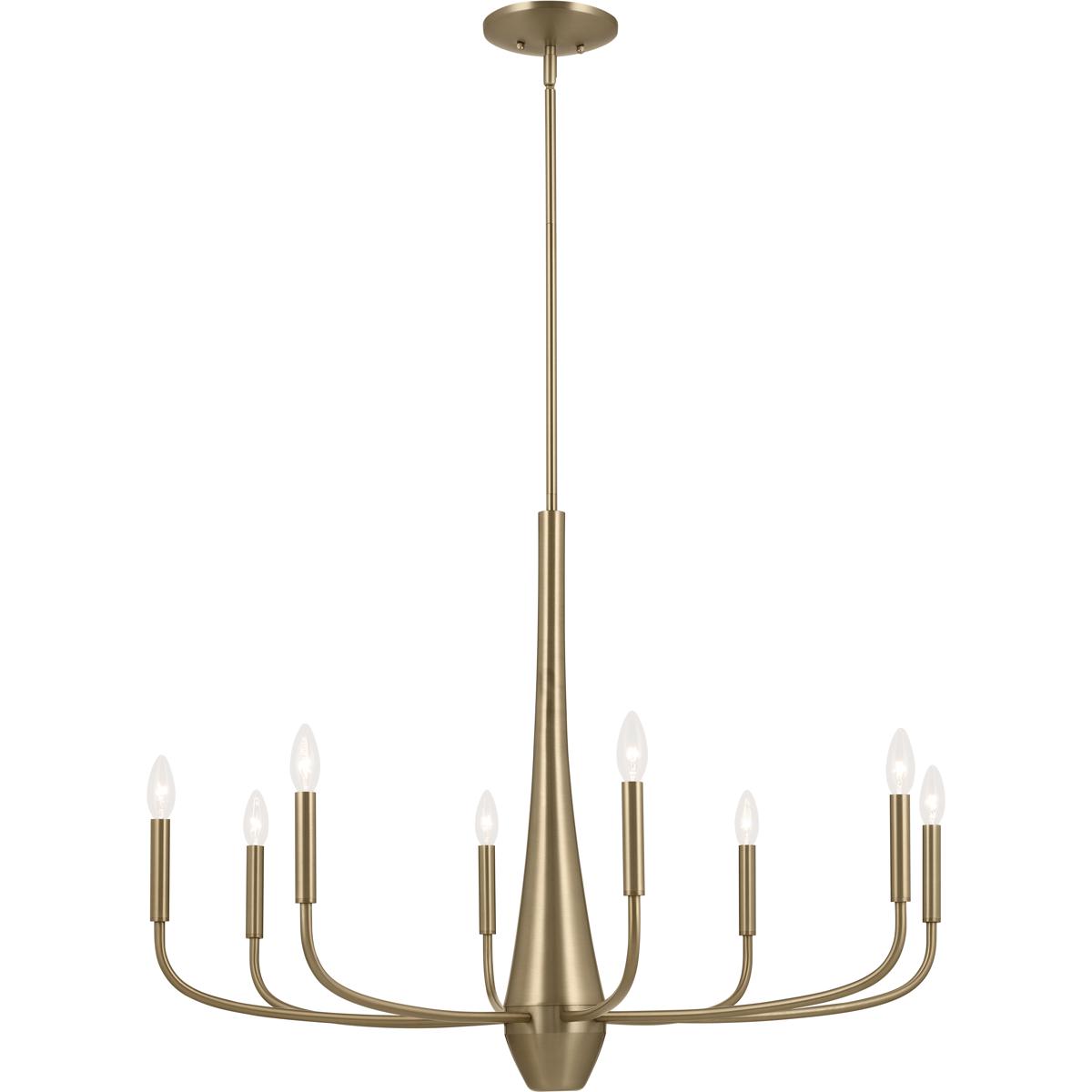 Kichler 52526CPZ Deela LED 36 inch Champagne Bronze Chandelier Ceiling Light