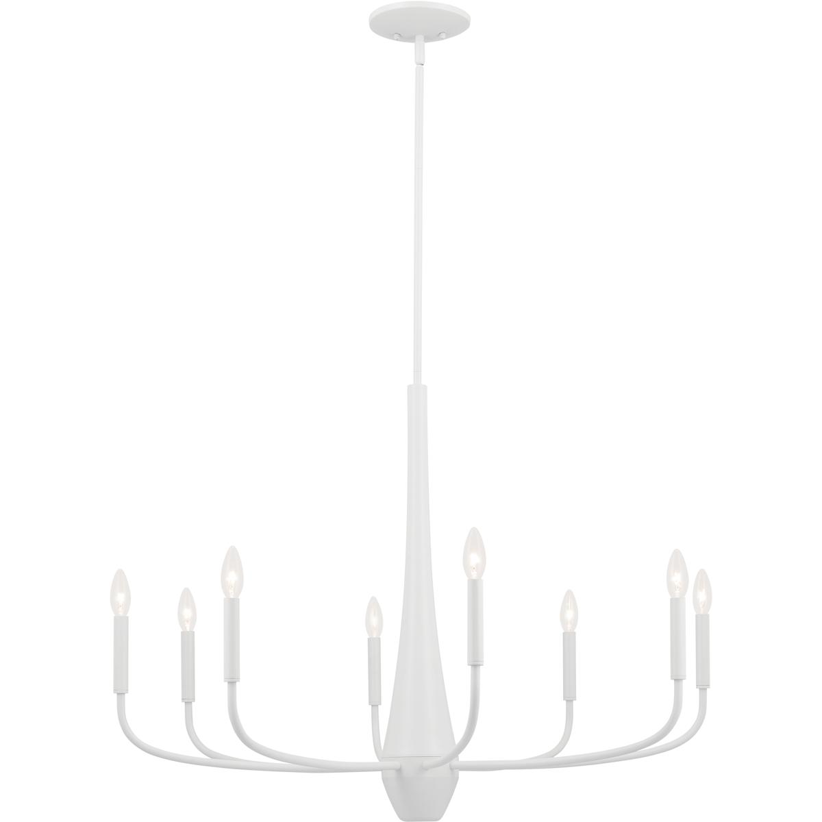 Kichler 52526WH Deela LED 36 inch White Chandelier Ceiling Light
