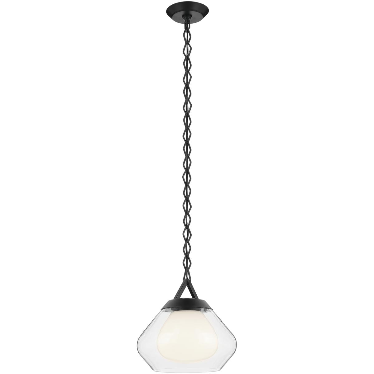 Kichler 52782BK Nella 1 Light Black Pendant Ceiling Light