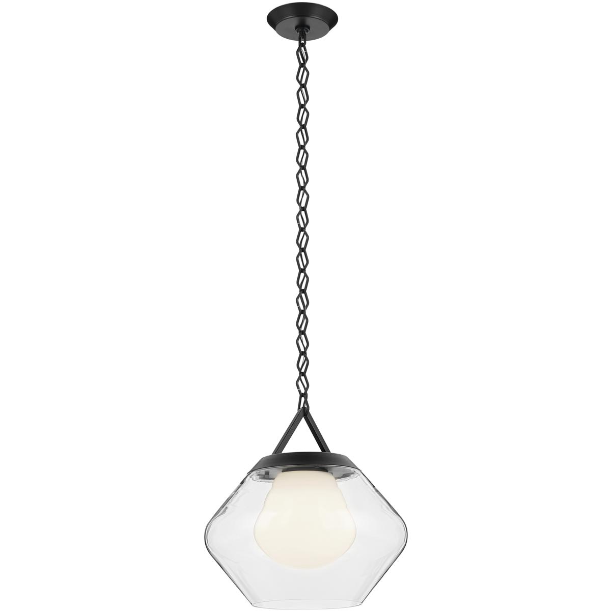Kichler 52783BK Nella 1 Light Black Pendant Ceiling Light