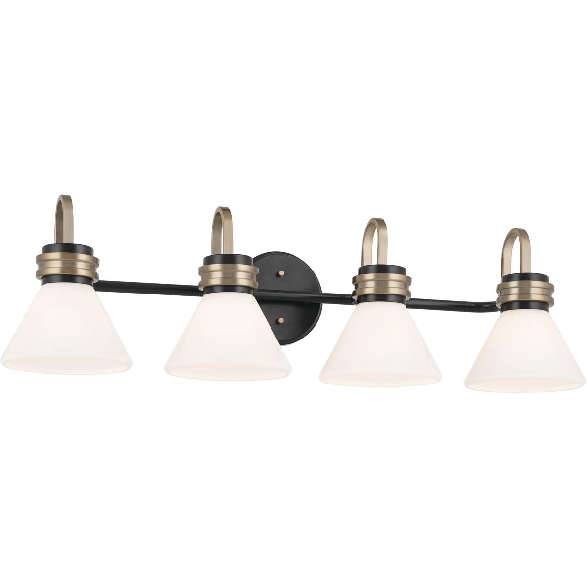 Kichler 55156BK Farum LED 34 inch Champagne Bronze Bathroom Vanity Light Wall Light