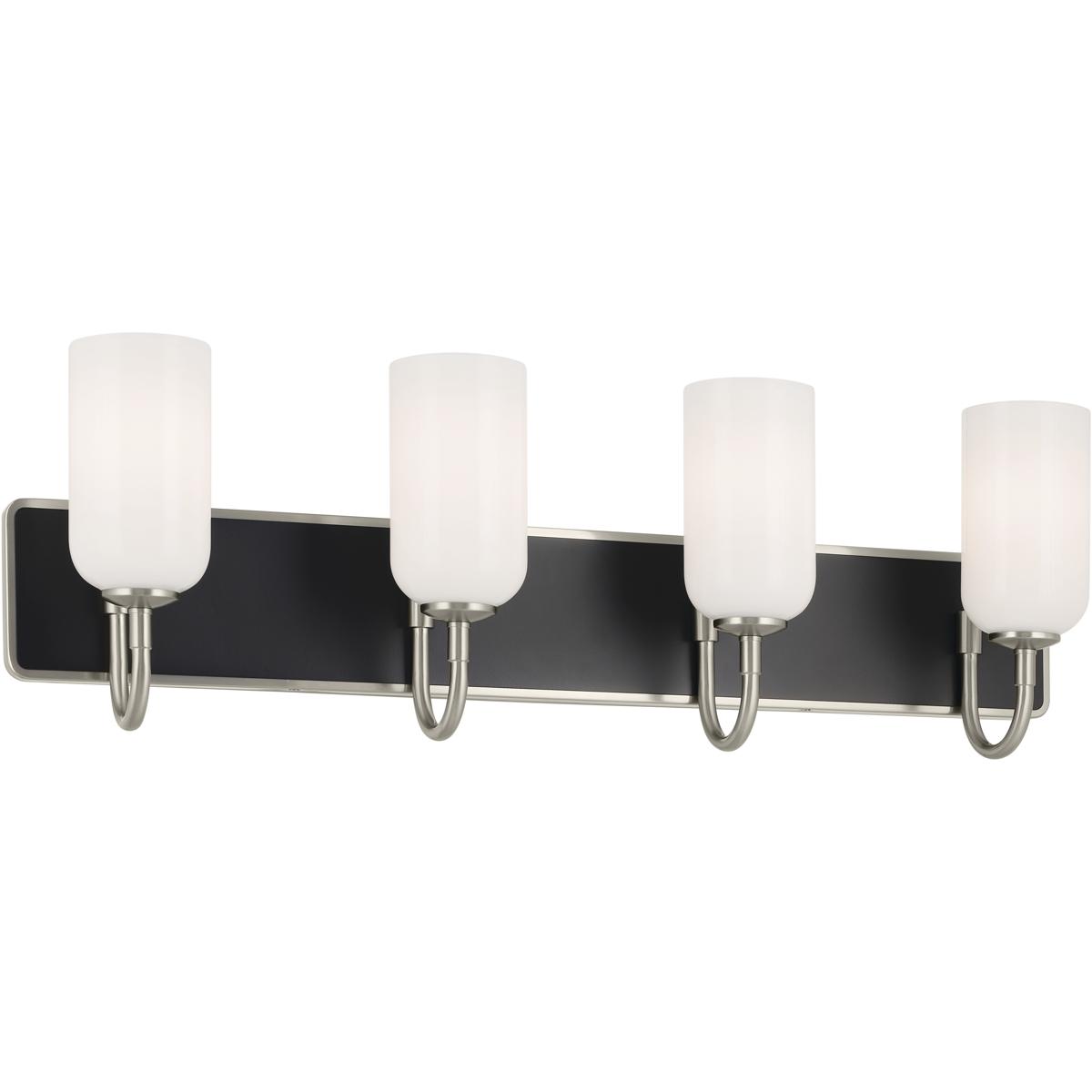 Kichler 55164NI Solia LED 32 inch Brushed Nickel with Black Bathroom Vanity Light Wall Light