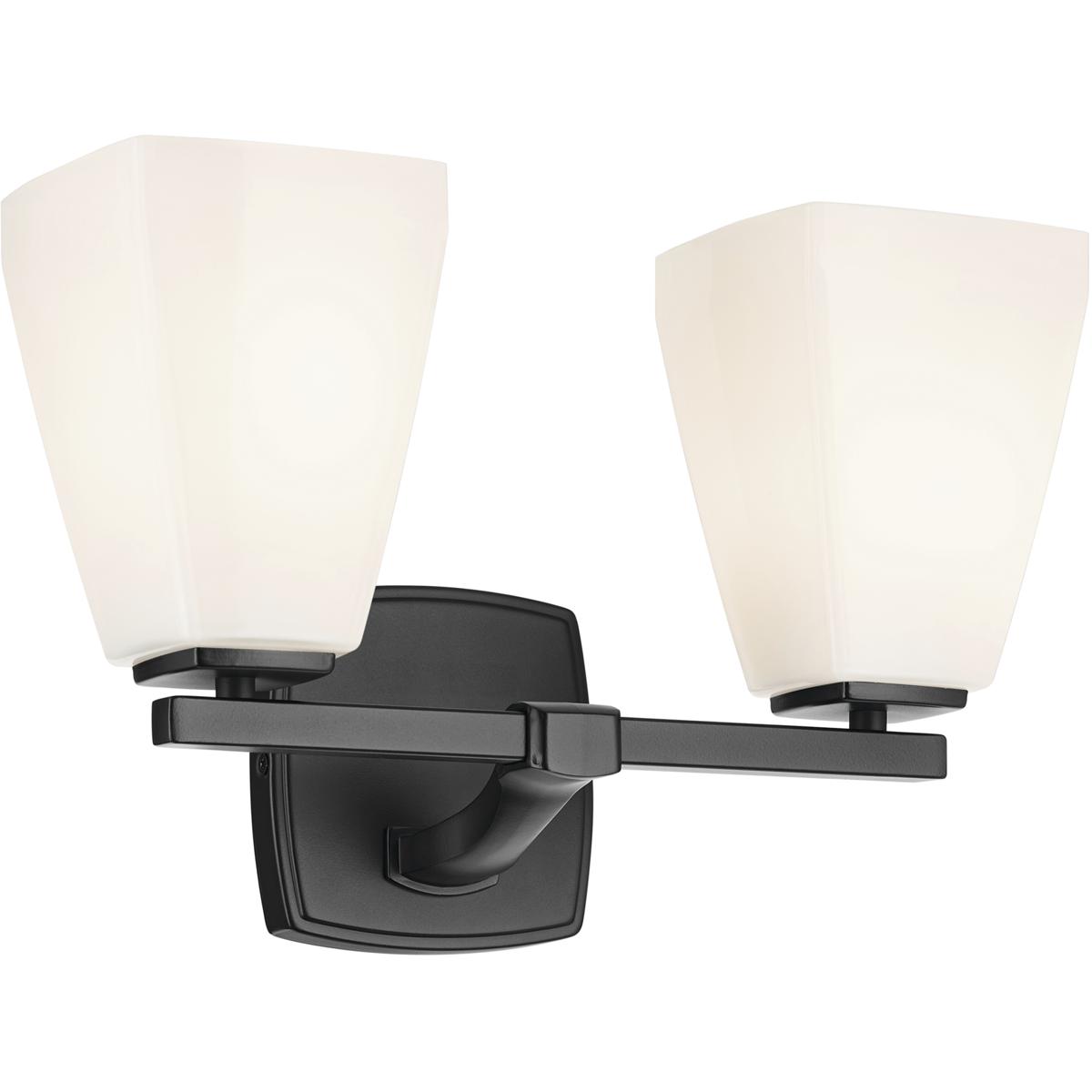 Kichler 55215BK Marant 2 Light 14.25 inch Black Vanity Light Wall Light