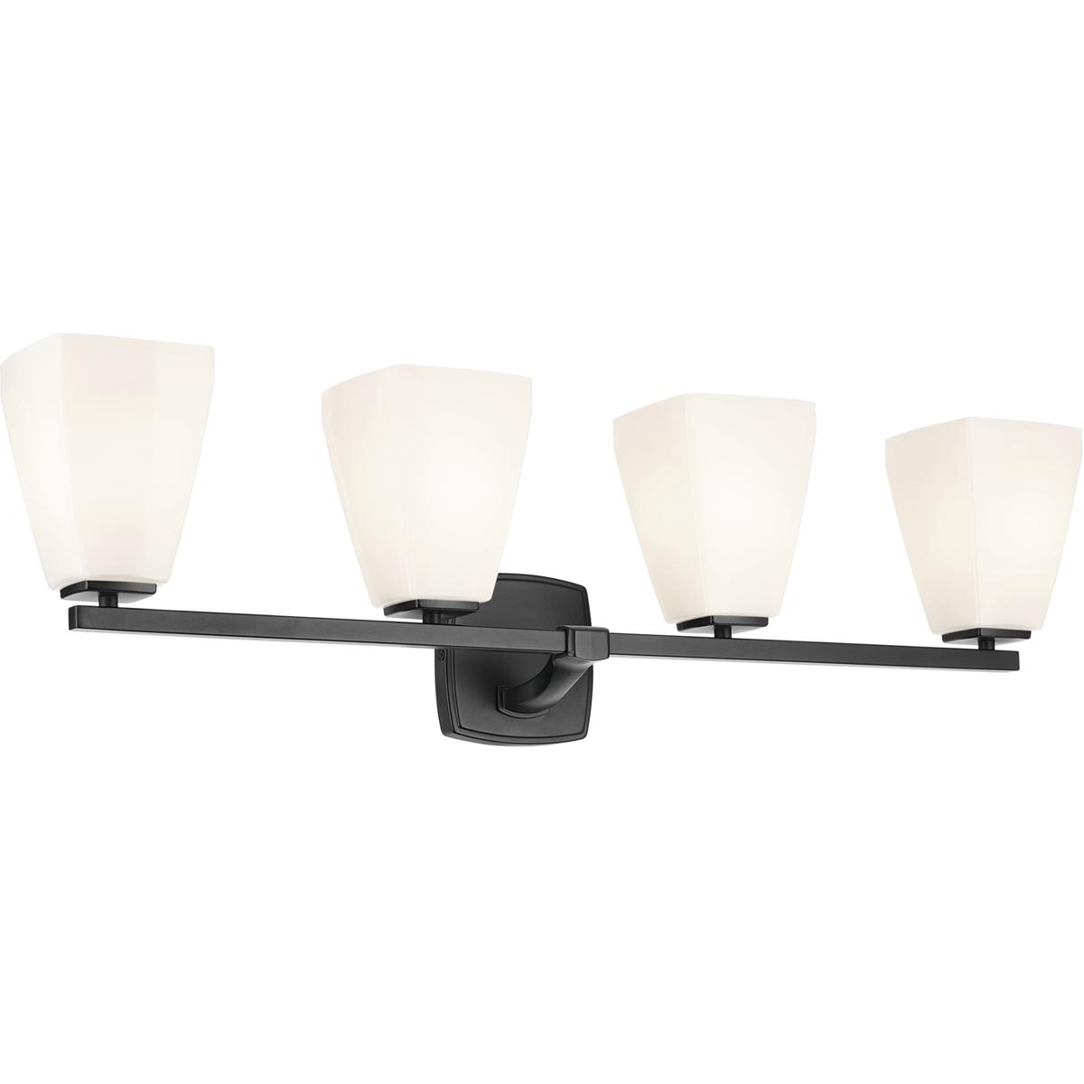 Kichler 55217BK Marant 4 Light 33.25 inch Black Vanity Light Wall Light
