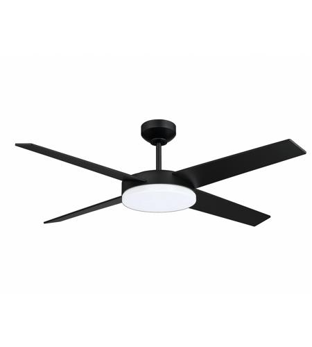 Kendal Lighting Ac21352 Blk Lopro 52, Black Ceiling Fans With Light Bunnings