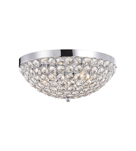 Kuzco Lighting 533105 Signature 5 Light 16 Inch Chrome Flush Mount Ceiling Light