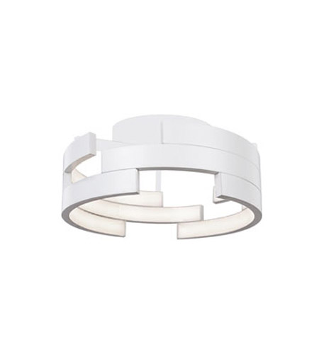 Kuzco Lighting Fm12716 Wh Anello Led 16 Inch White Flush Mount Ceiling Light