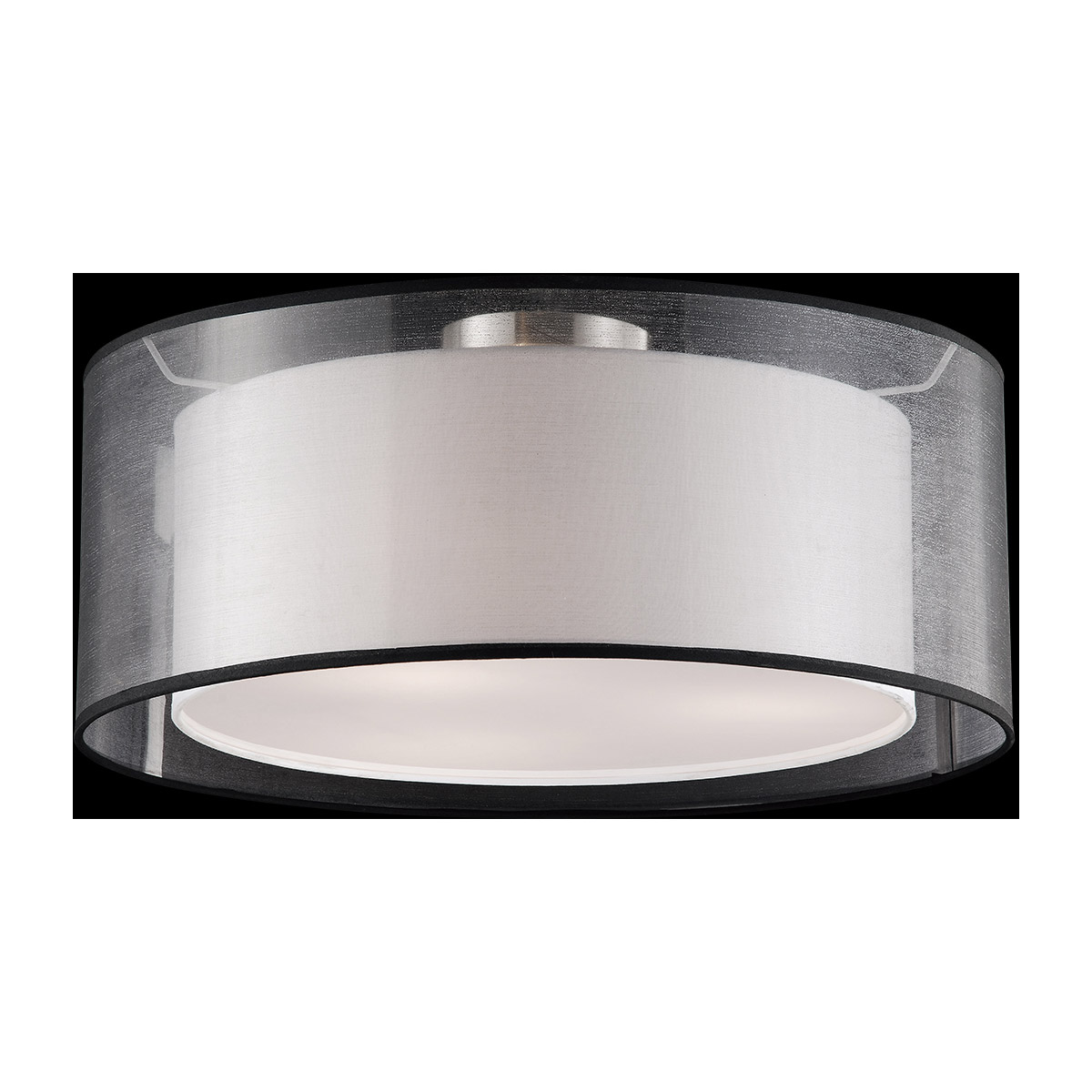 Kuzco Lighting 52332B Circon SemiFlush Mount Brushed Nickel