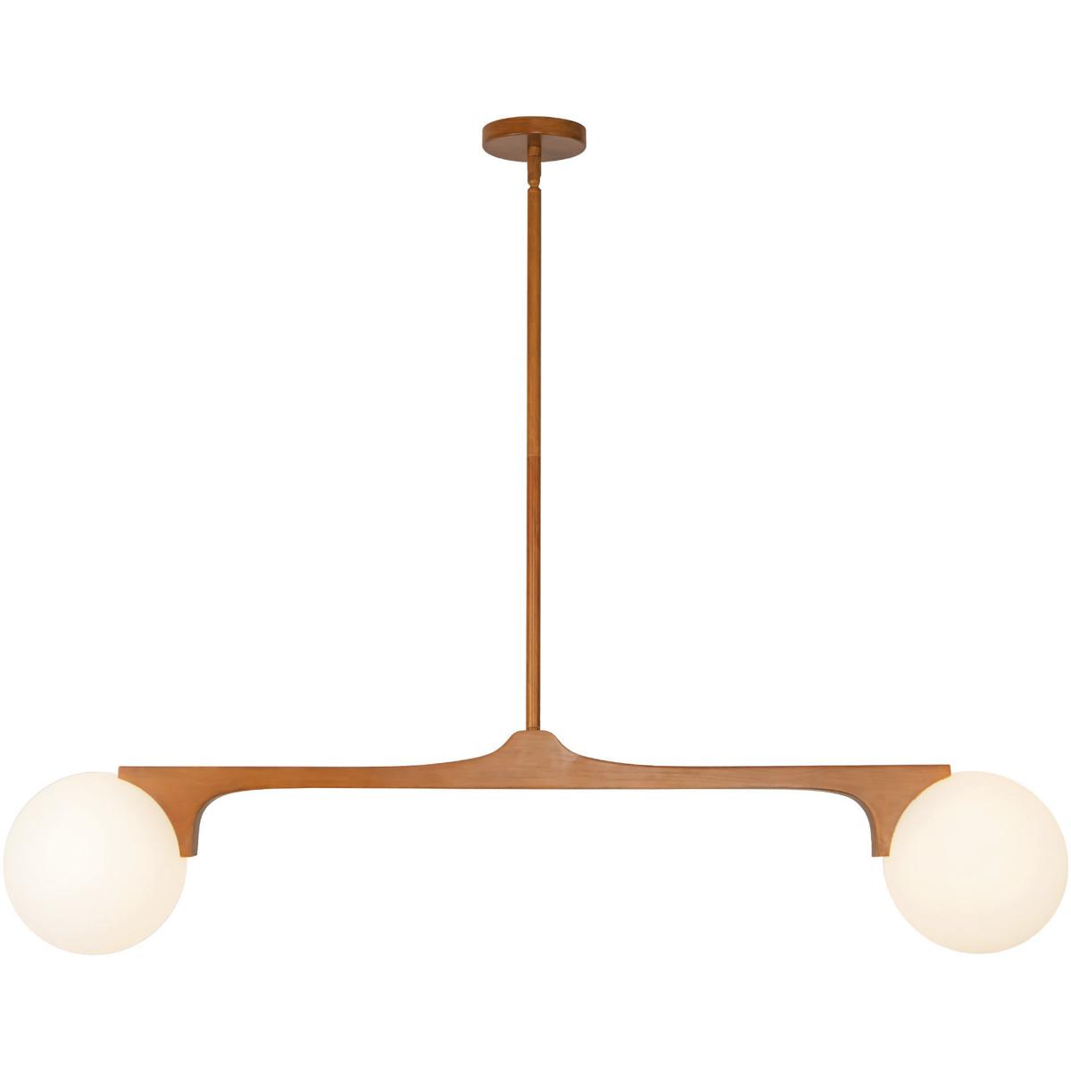 Kuzco Lighting LP11546-TK Briar 2 Light 46.88 inch Teak Linear Pendant Ceiling Light