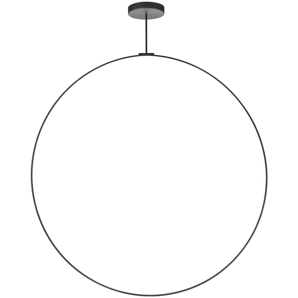 Kuzco Lighting PD82572-BK-UNV-010 Cirque LED 0.75 inch Black Pendant Ceiling Light in Universal Voltage