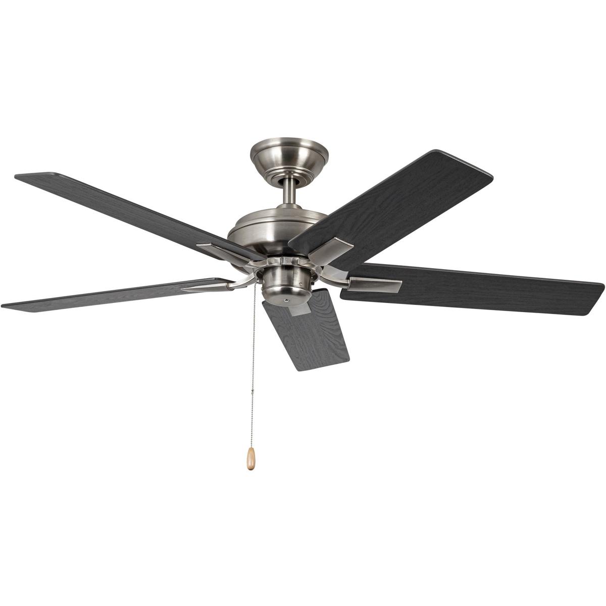Kuzco Lighting CF78752-BN-NLP Erikson 52 inch Brushed Nickel Ceiling Fan