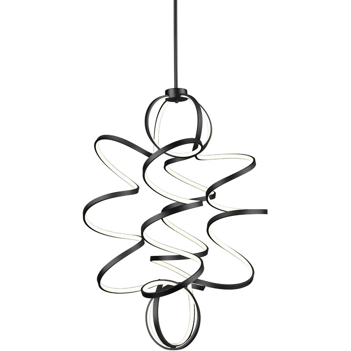 Kuzco Lighting CH93941-BK Synergy LED 31.5 inch Black Chandelier Ceiling Light