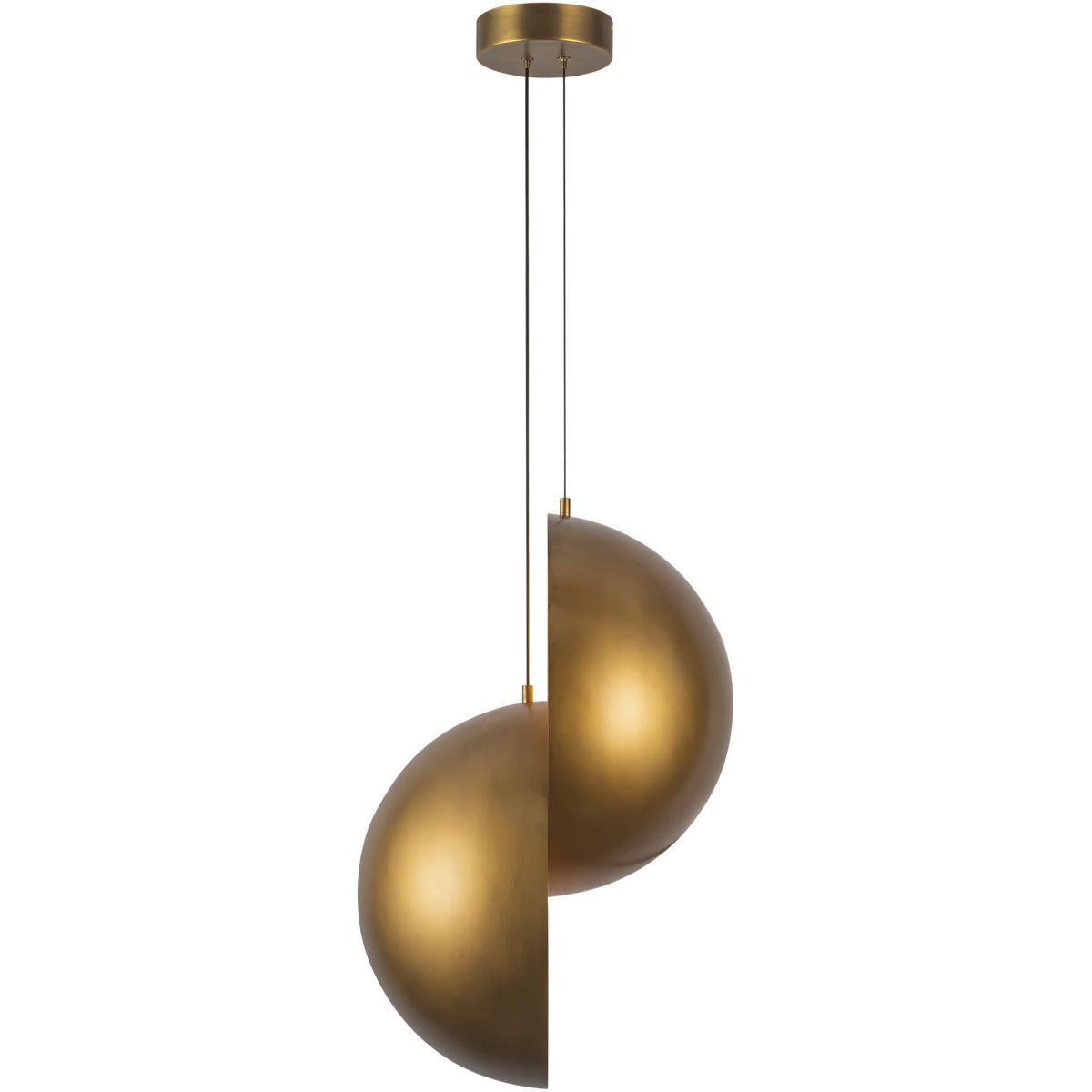 Kuzco Lighting PD23224-VB Void 15.75 inch Vintage Brass Pendant Ceiling Light