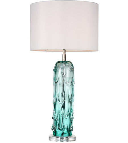 Glass Table Lamp Portable Light, Small Blue Glass Table Lamp