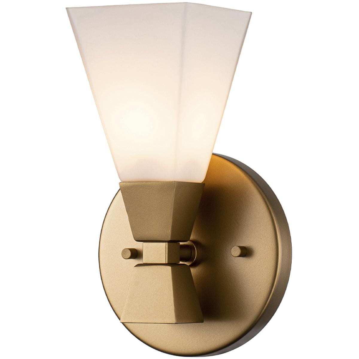 Lucas + McKearn BB1004LG-1 Bowtie 1 Light 6 inch Laquered Gold Bath Bar Wall Light