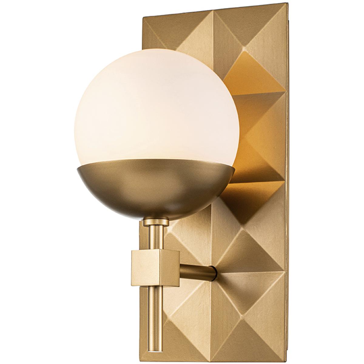 Lucas + McKearn BB1005LG-1 Deco 1 Light 6 inch Laquered Gold Bath Bar Wall Light
