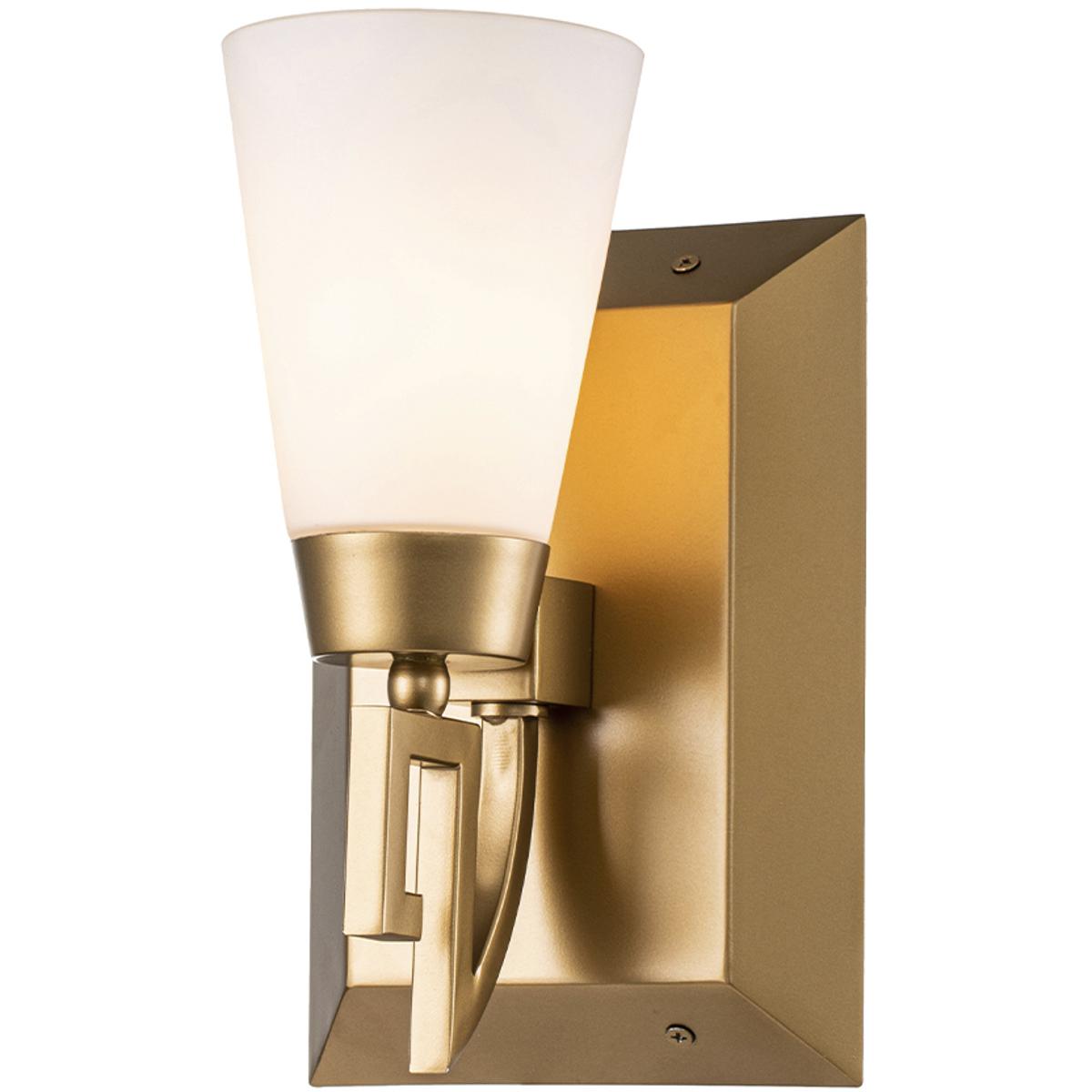 Lucas + McKearn BB1006LG-1 Lemuria 1 Light 6.25 inch Laquered Gold Bath Bar Wall Light