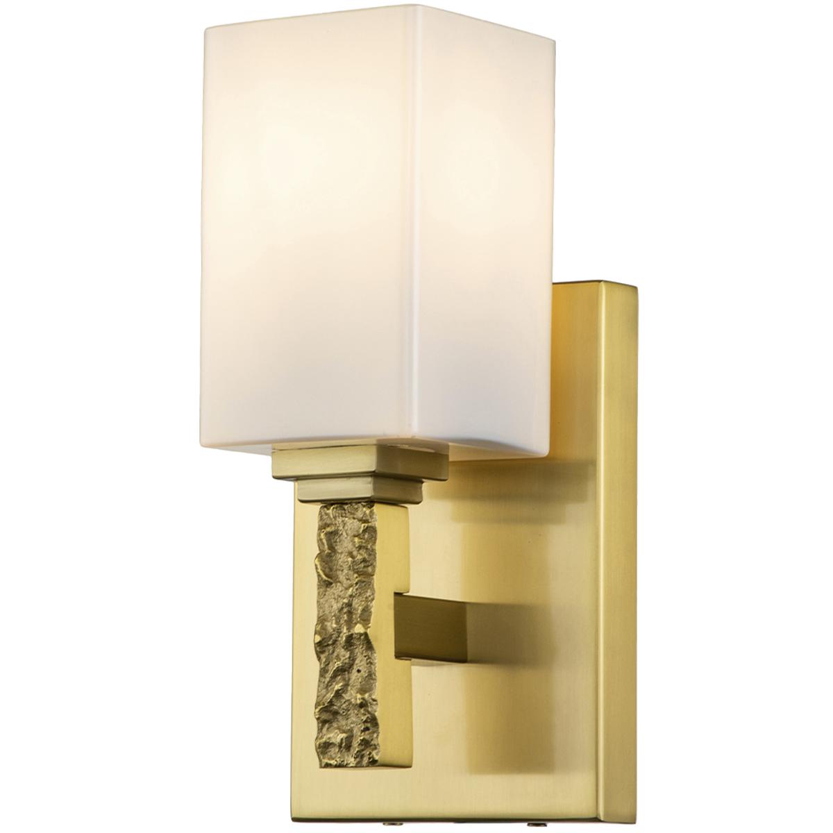Lucas + McKearn BB1101AGB-1 Jack 1 Light 5 inch Aged Brass Bath Bar Wall Light