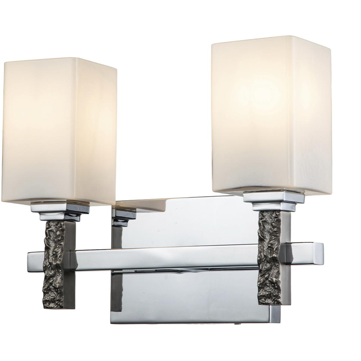 Lucas + McKearn BB1101PC-2 Jack 2 Light 13.5 inch Polished Chrome Bath Bar Wall Light