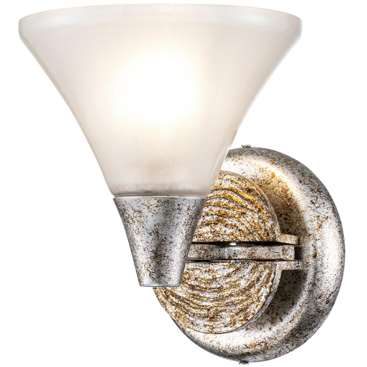Lucas + McKearn BB1114S-1 Lemoine 1 Light 7.5 inch Silver Leaf Bath Bar Wall Light
