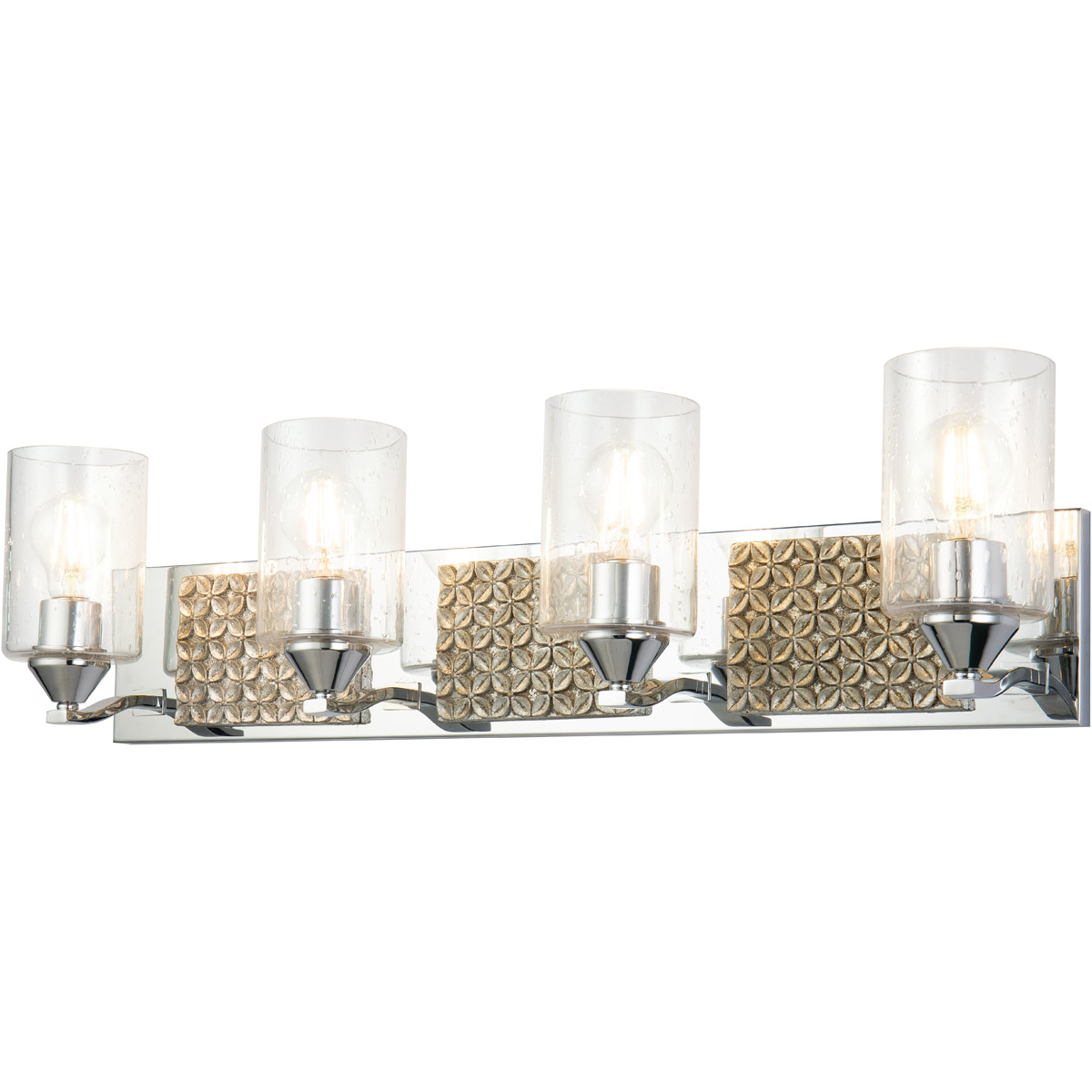 Lucas + McKearn BB90587PC-4B2S Arcadia 4 Light 31 inch PC Bath Light Wall Light in Polished Chrome