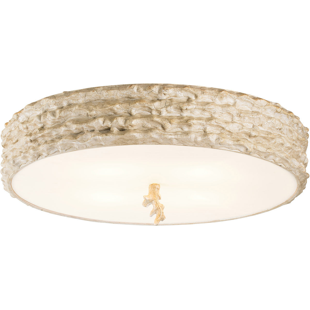 Lucas McKearn FM123820 Trellis 4 Light Handpainted with putty patina and silver leaf orb BathFlush Mounts Ceiling Light Lucas McKearn FM123820 Trellis 4 Light Handpainted with putty patina and silver leaf orb BathFlush Mounts Ceiling Light