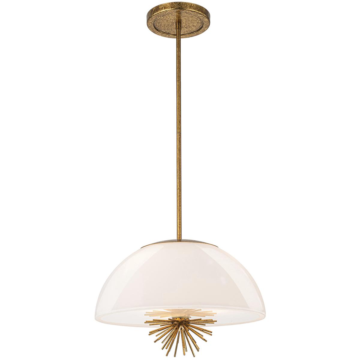 Lucas + McKearn PD30207G-18 Staring 3 Light 18 inch Distressed Gold Pendant Ceiling Light