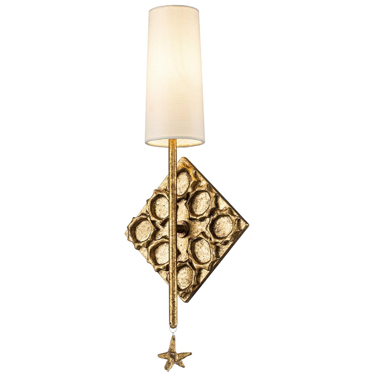 Lucas + McKearn SC10500G-1 Star 1 Light 8.75 inch Gold Leaf ADA Sconce Wall Light