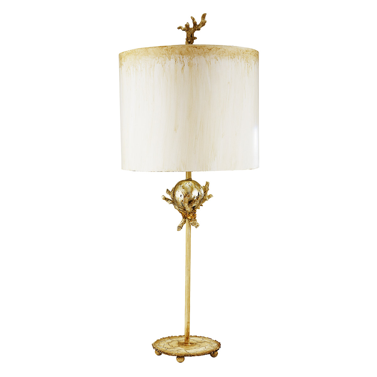 Lucas McKearn TA1239 Trellis 31 inch 6000 watt Putty With Silver Leaf Orb Element Table Lamp Portable Light Flambeau Lucas McKearn TA1239 Trellis 31 inch 6000 watt Putty With Silver Leaf Orb Element Table Lamp Portable Light Flambeau