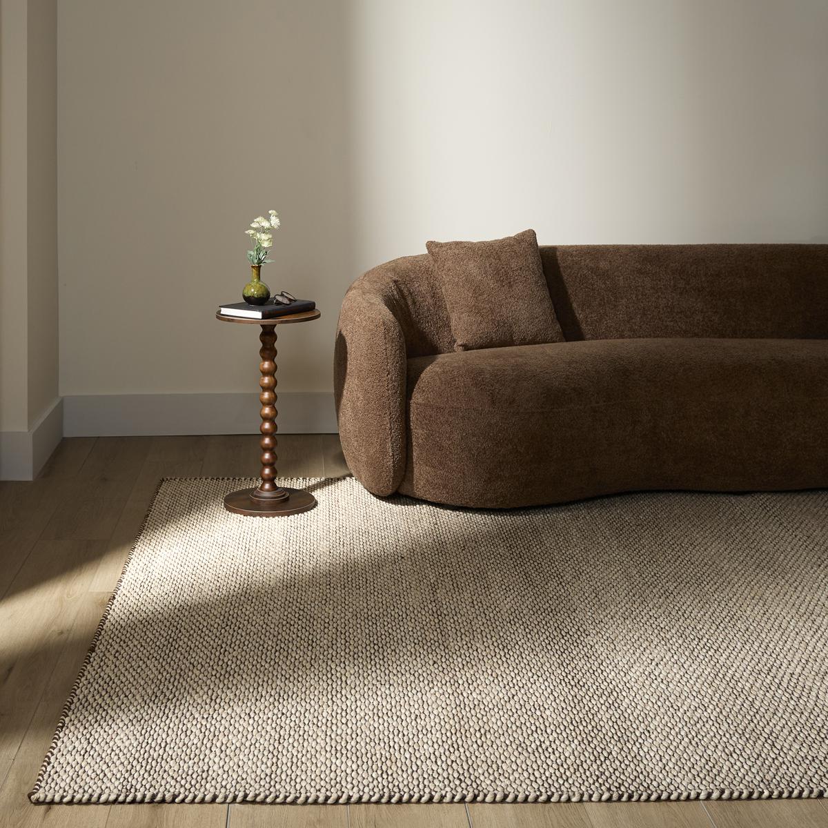 Lavin N1019-0609 Natural Luxe Ivory and Brown Indoor Rug