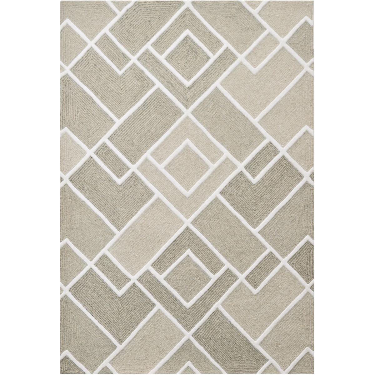 Lavin N2006-0507 Sachin 90 X 63 inch Grey/ Neutral Rug in 5 x 7