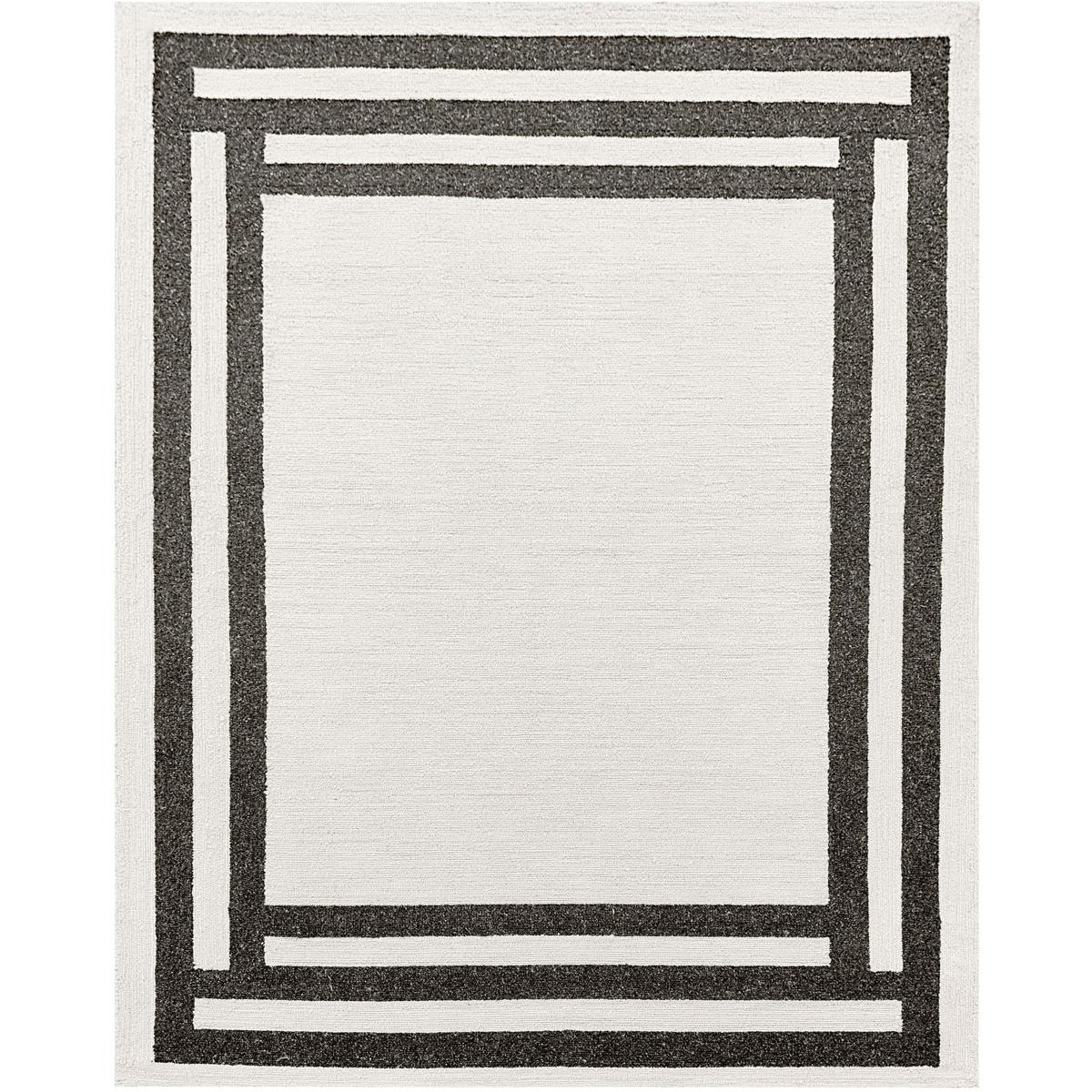 Lavin N5017-0507 Kali 90 X 63 inch Black/White Rug in 5 x 7